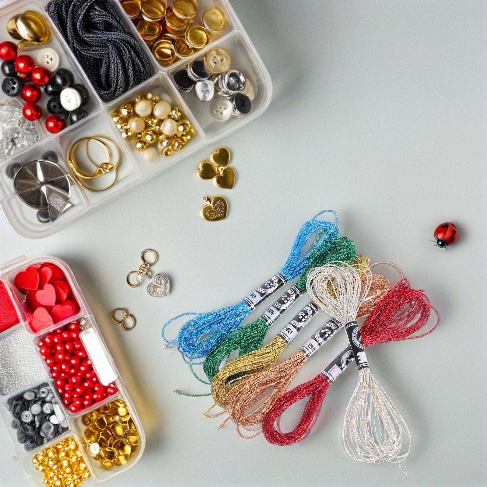 Embroidery Diy - 6 шт. роскошной металлизированной вышивальной нити,