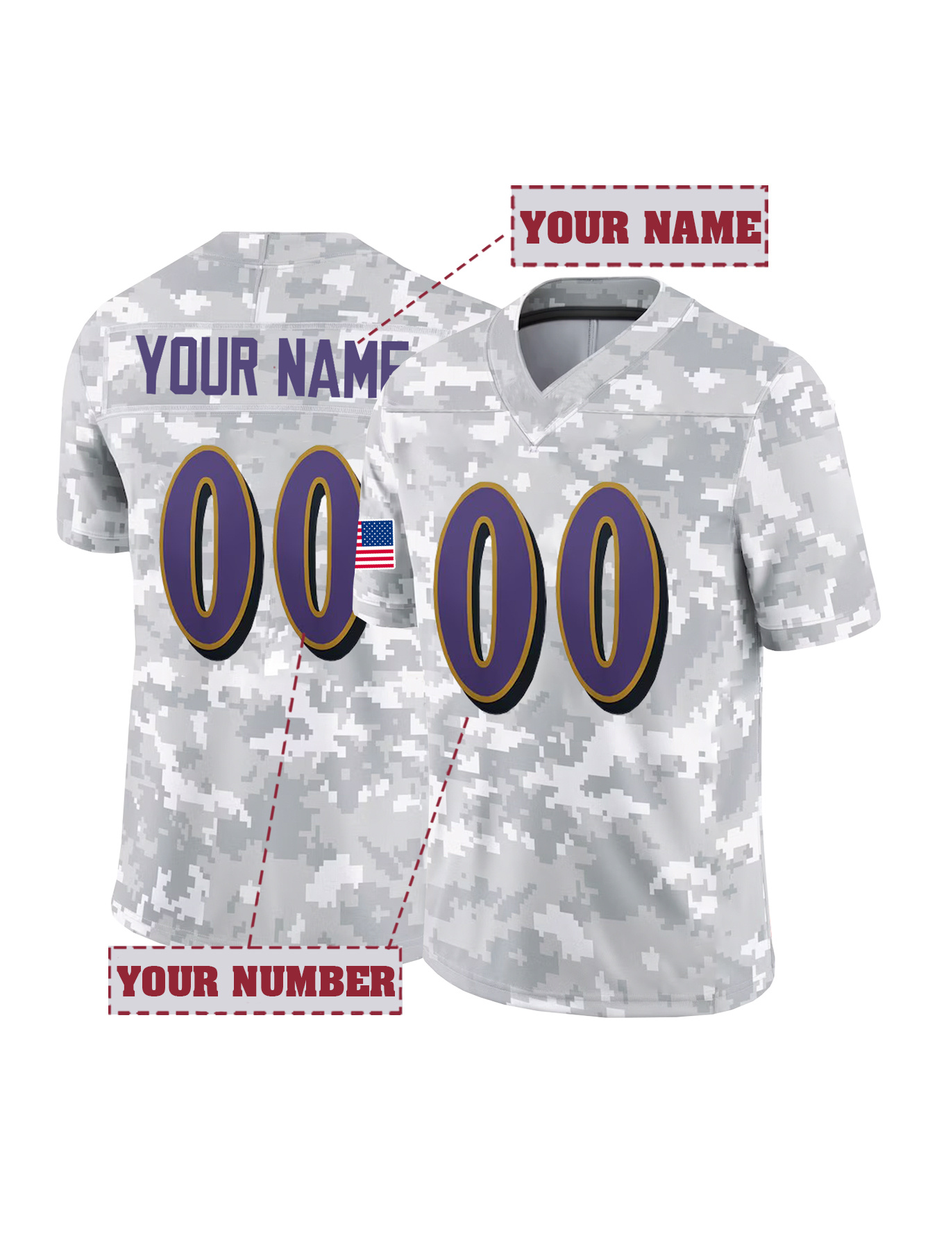 Embroidery Names - Индивидуальный дизайн с именем и номером,