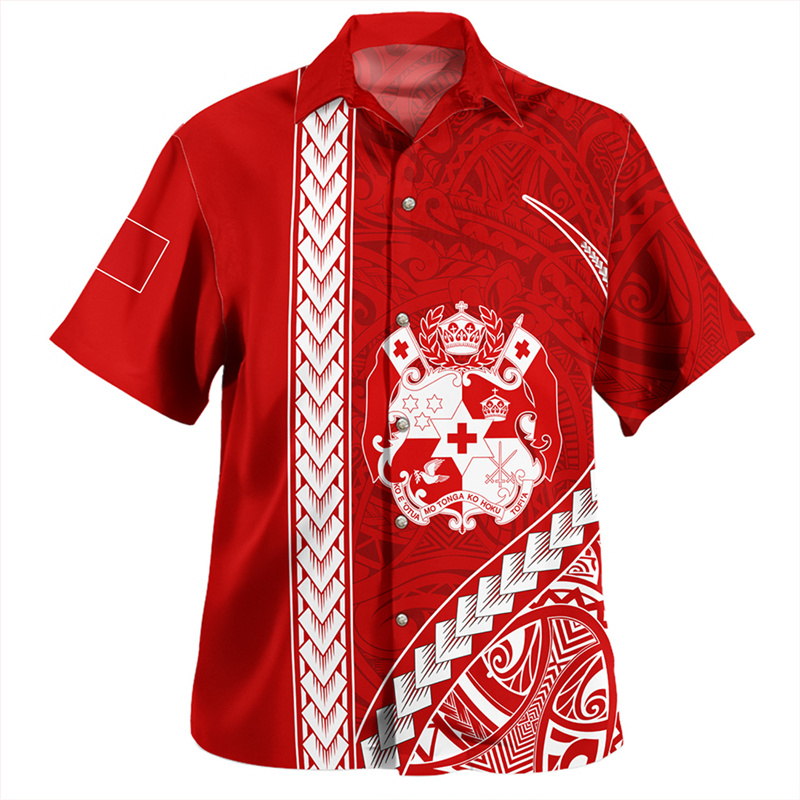 Embroidery Legacy - Рубашка мужская с принтом флага и
