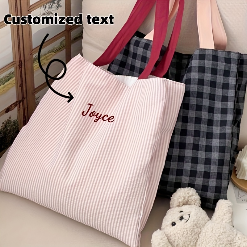 Embroidery Names - Женская сумка-тоут с вышивкой на заказ,