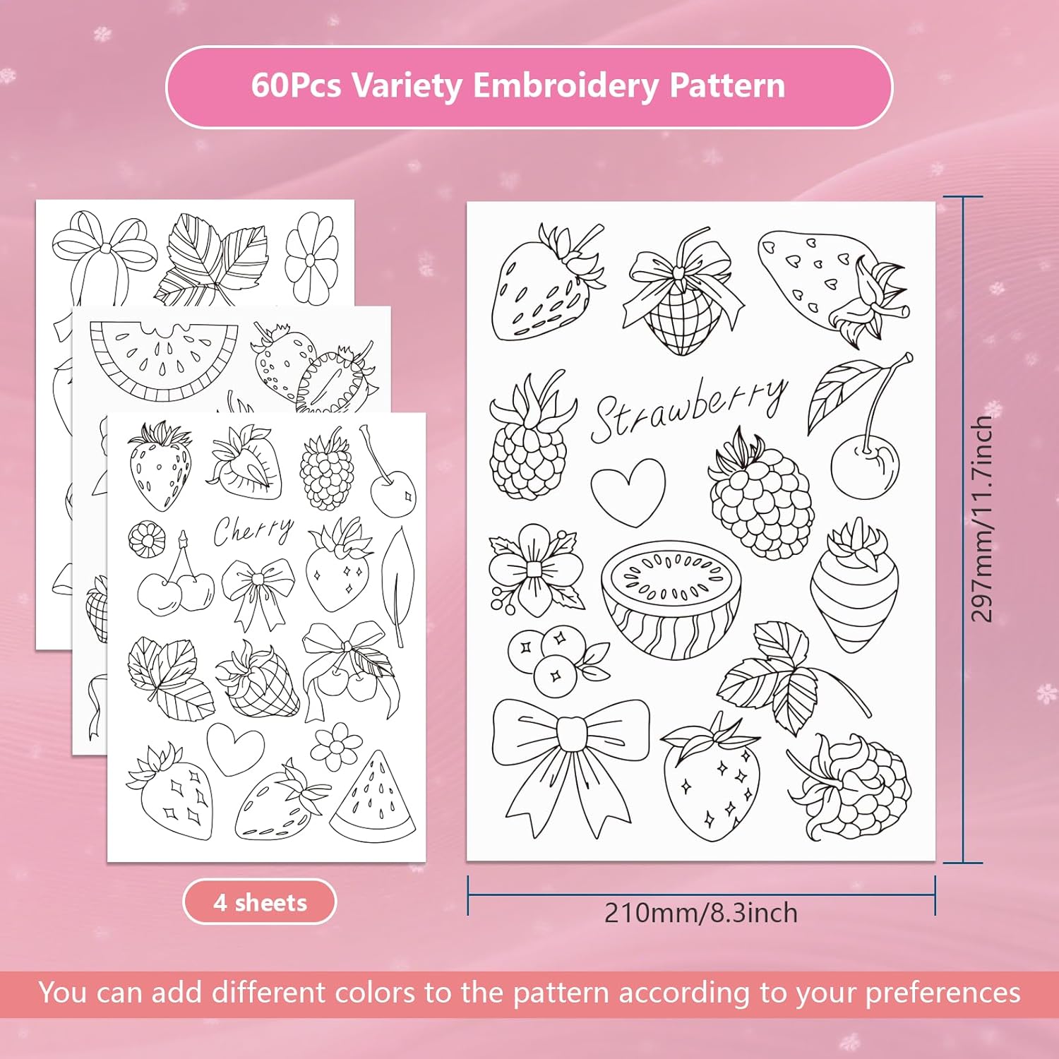 Предварительно напечатанная бу – обзор и цена Embroidery Sheet