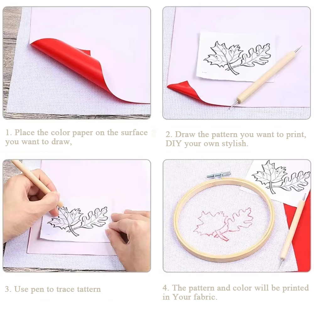 10 шт./компл., карбоновая бума – обзор и цена Embroidery Sheet