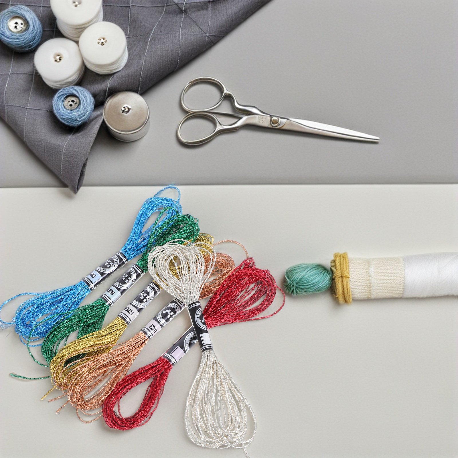 6 шт. роскошной металлизирован – обзор и цена Embroidery Diy