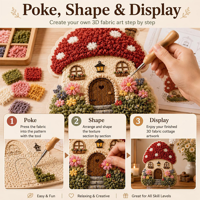 Набор для рукоделия «3D Домик- – обзор и цена Embroidery Diy