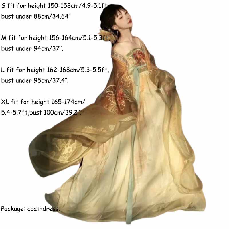 Женское традиционное китайское – обзор и цена Embroidery Yellow Dress