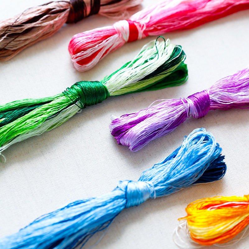 20 м шелковых ниток для вышивк – обзор и цена Embroidery Yarns