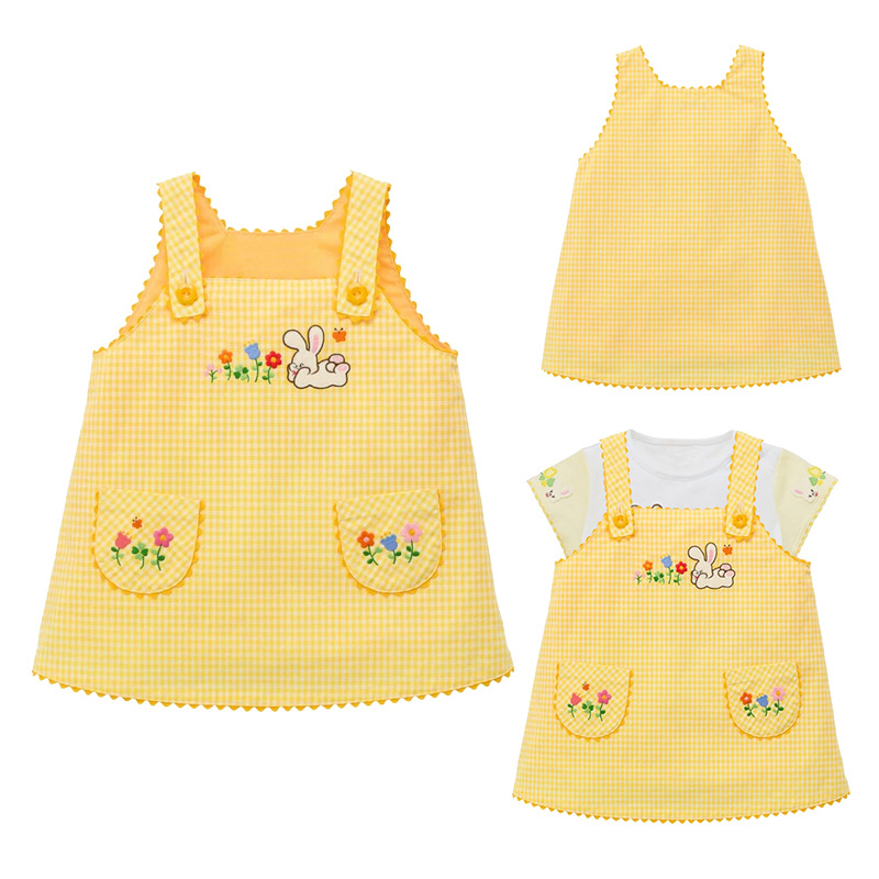 Хлопковый комбинезон-платье в  – обзор и цена Embroidery Yellow Dress