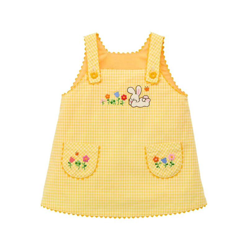 Хлопковый комбинезон-платье в  – обзор и цена Embroidery Yellow Dress