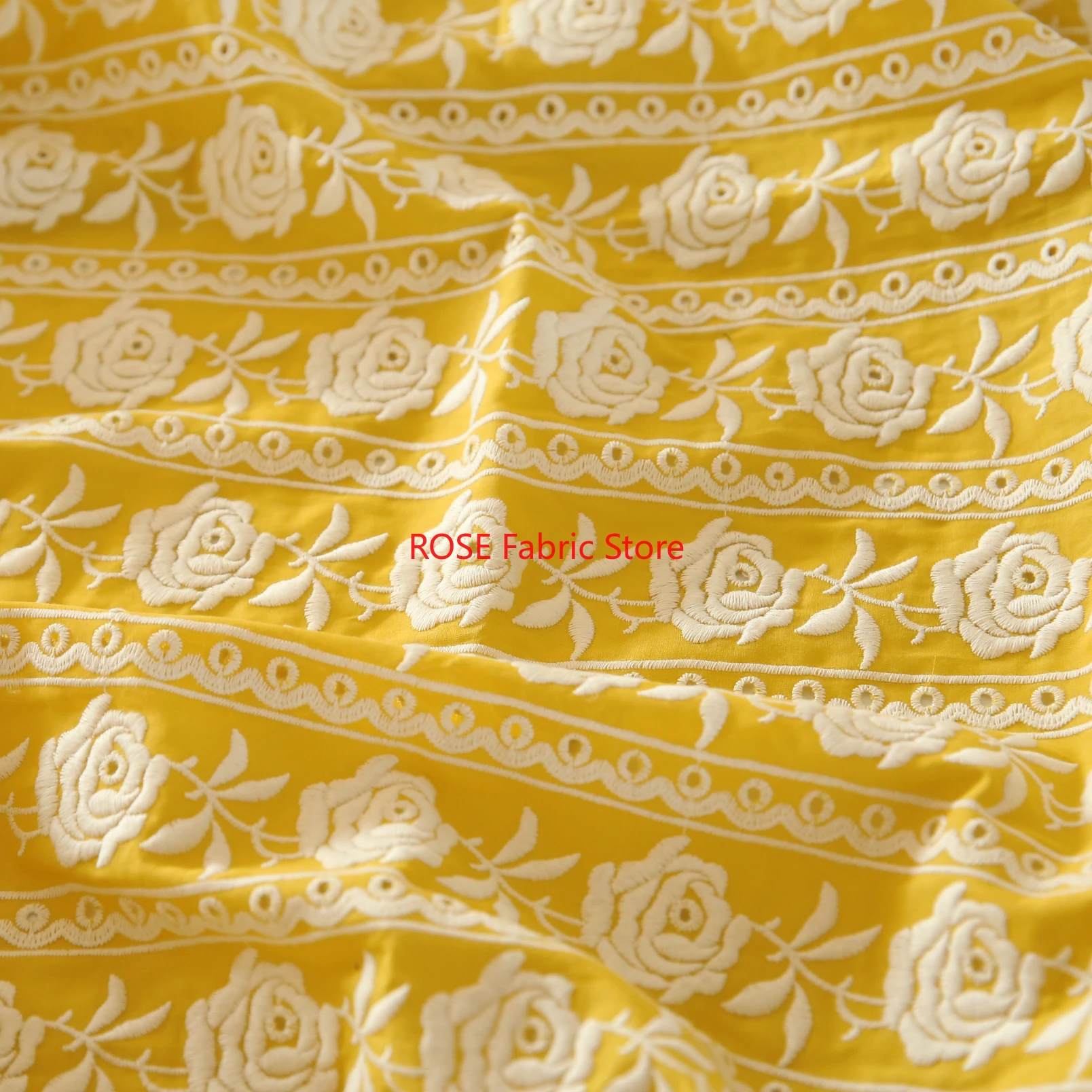 Французская хлопковая желтая р – обзор и цена Embroidery Yellow Dress