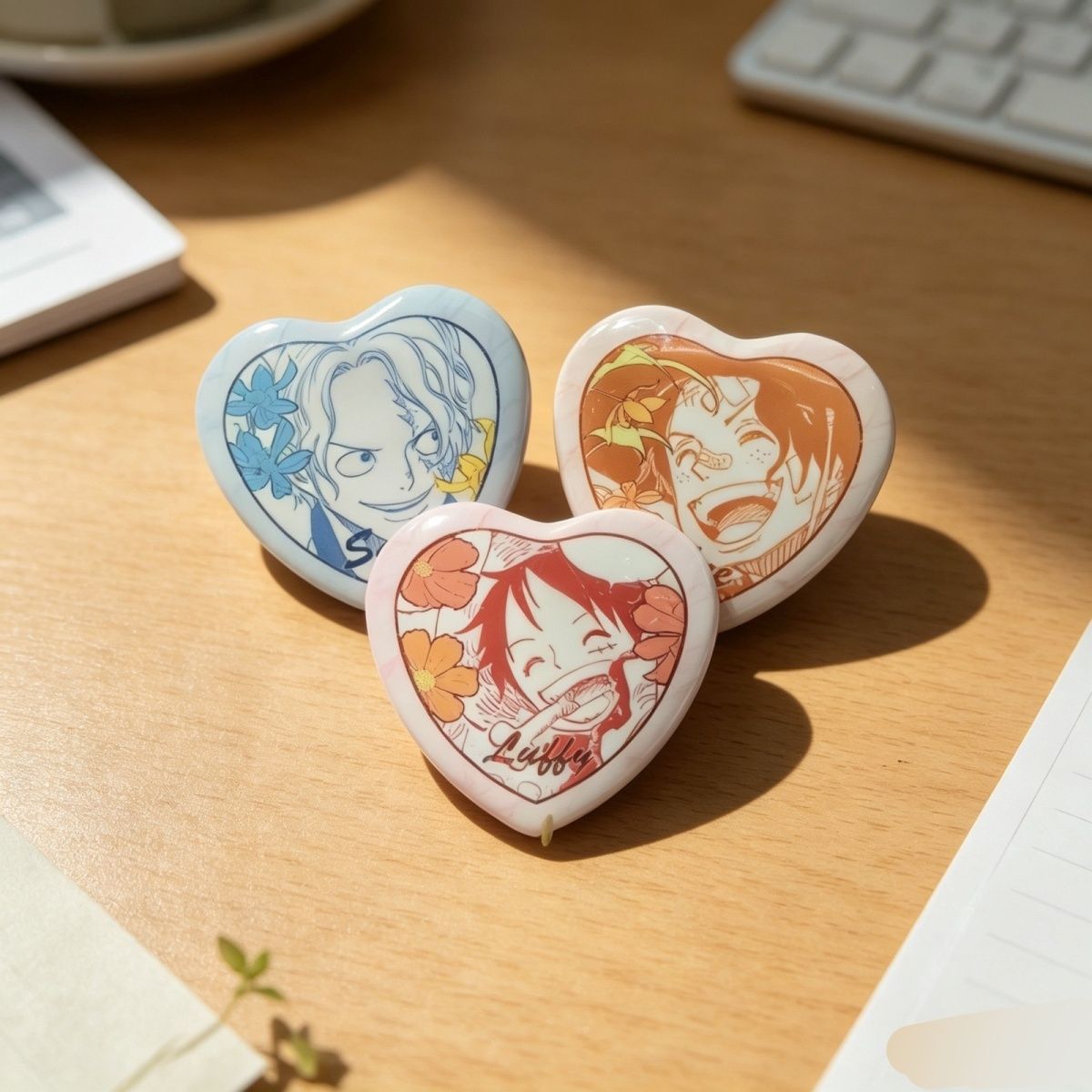 Значок One Piece с Луффи и Эйс – обзор и цена Embroidery Love