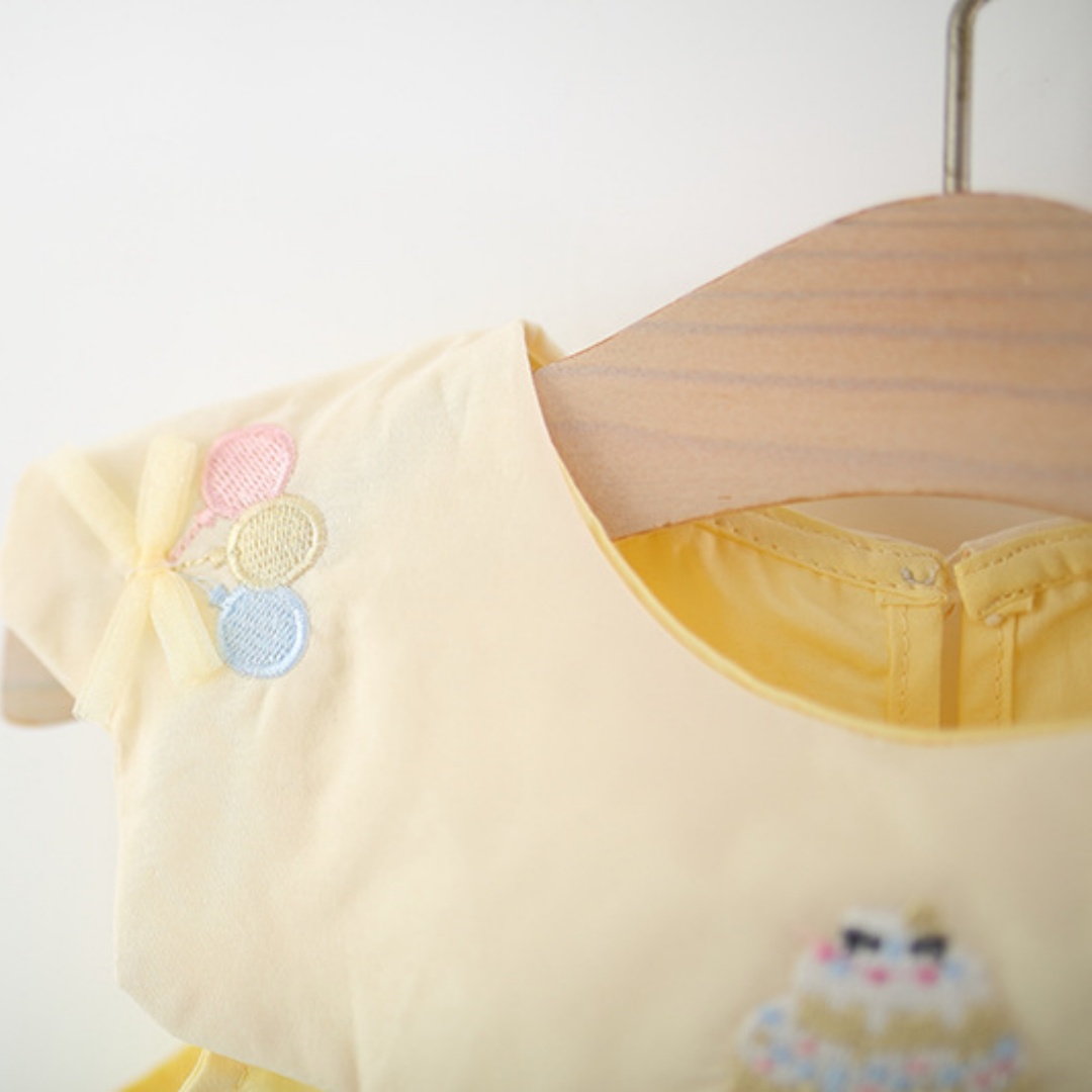 Желтое хлопковое платье для ма – обзор и цена Embroidery Yellow Dress