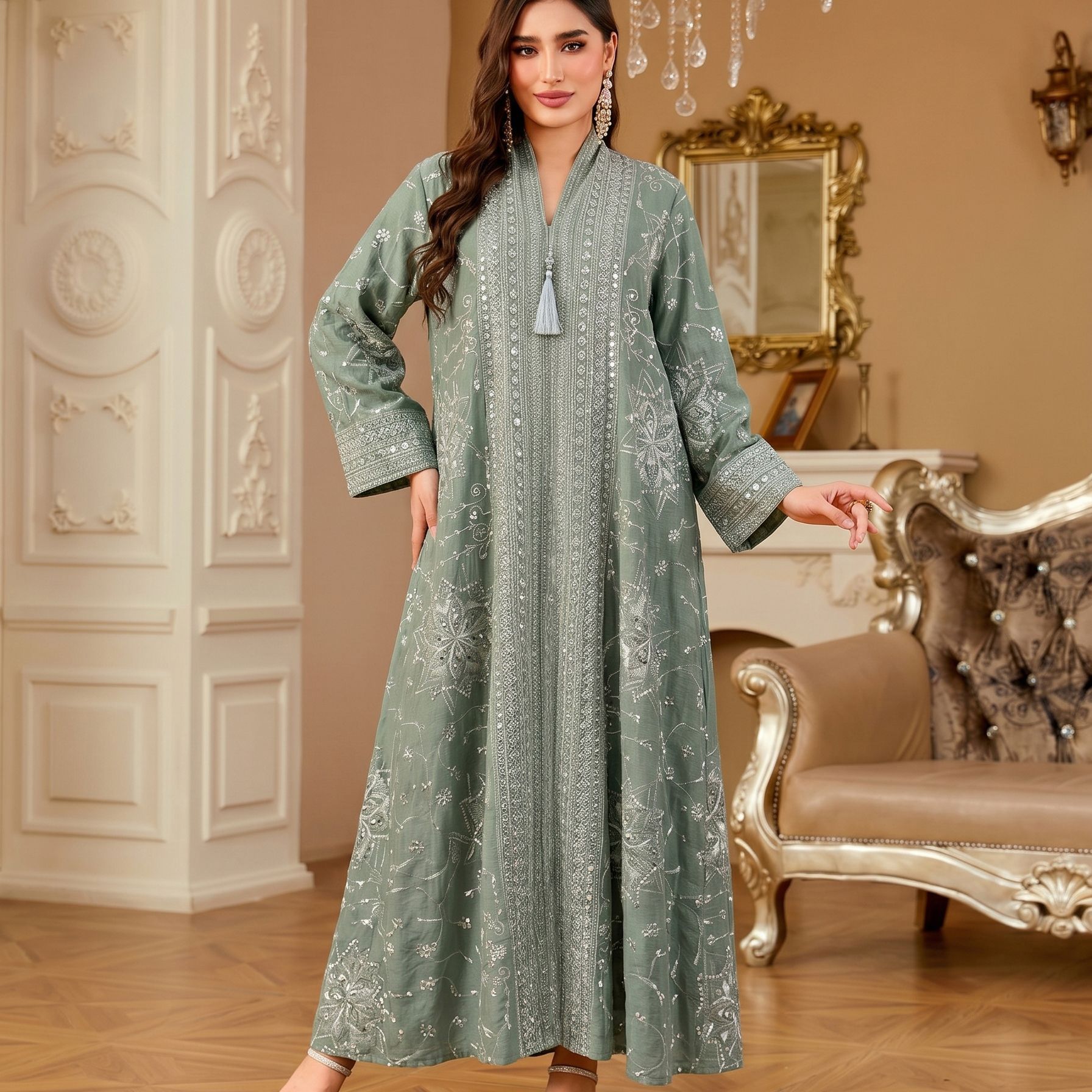 Женское элегантное модное плат – обзор и цена Embroidery Yellow Dress